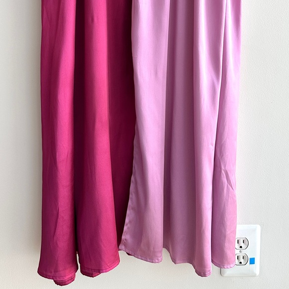Anthropologie Porridge Colorblocked Maxi Dress, Pink/Fuchsia, Size Small - Picture 8 of 16